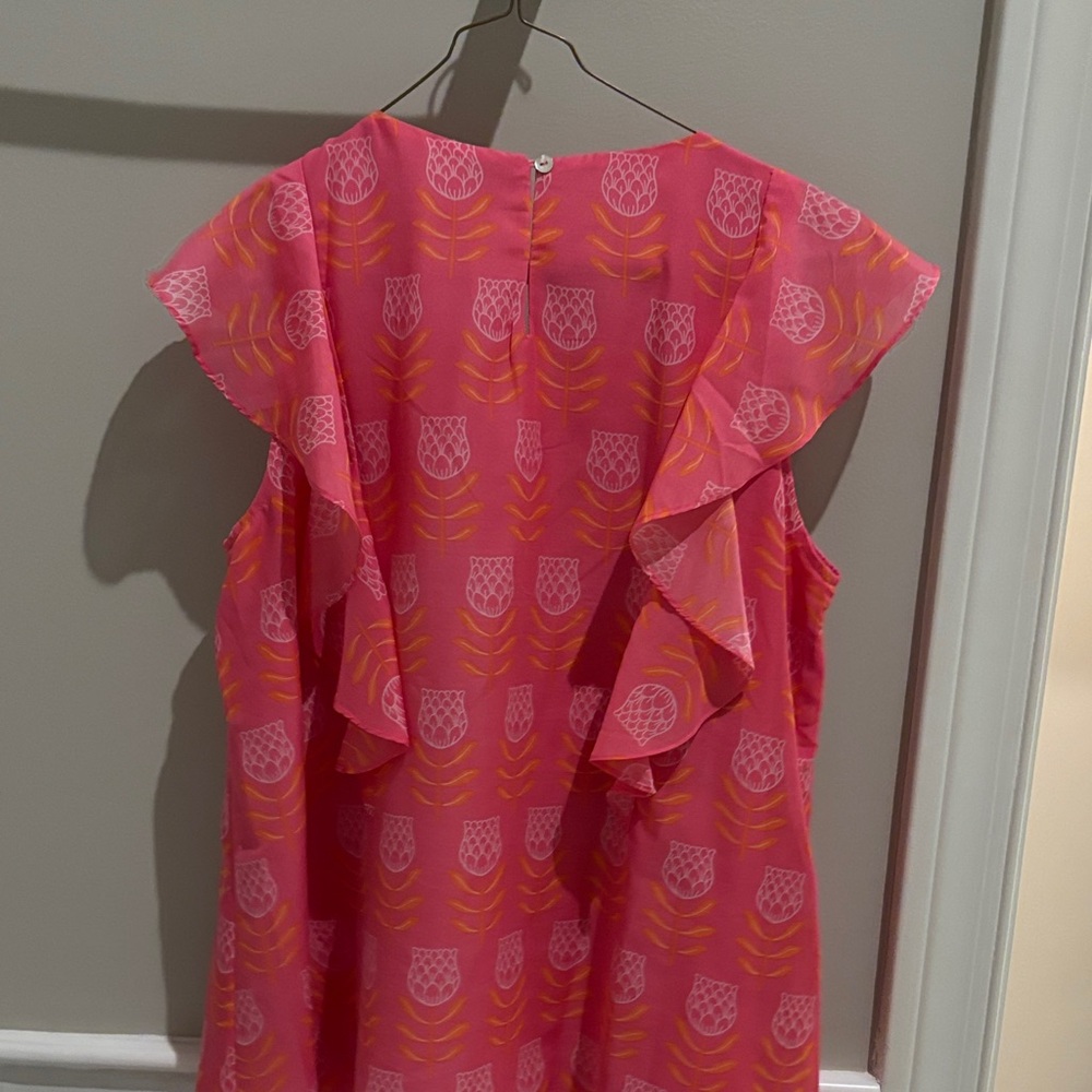 Pink Ruffle Sleeve Top - Picture 3 of 3